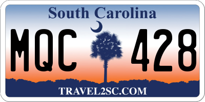 SC license plate MQC428