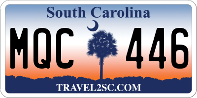 SC license plate MQC446
