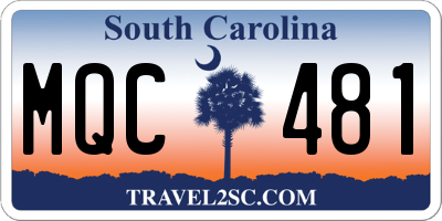 SC license plate MQC481