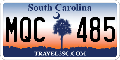 SC license plate MQC485