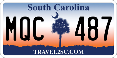 SC license plate MQC487