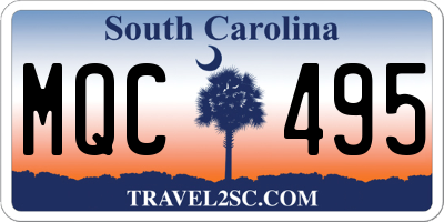 SC license plate MQC495