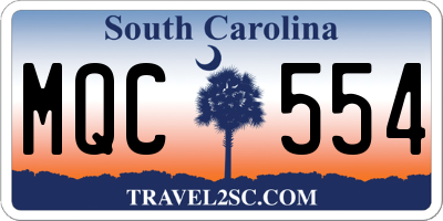 SC license plate MQC554