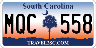 SC license plate MQC558