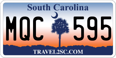 SC license plate MQC595