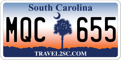 SC license plate MQC655
