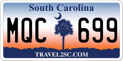 SC license plate MQC699