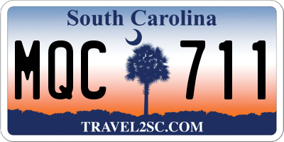 SC license plate MQC711
