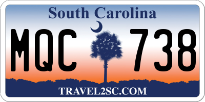 SC license plate MQC738