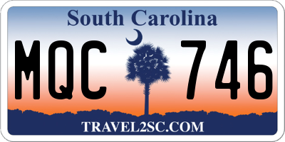 SC license plate MQC746