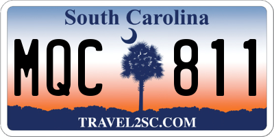 SC license plate MQC811