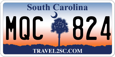 SC license plate MQC824