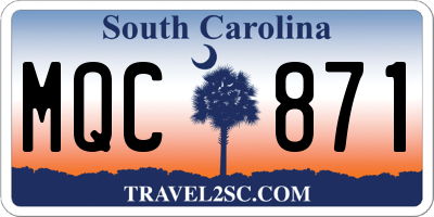 SC license plate MQC871