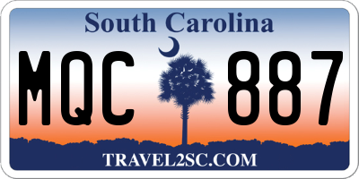 SC license plate MQC887
