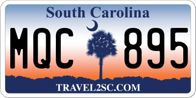 SC license plate MQC895