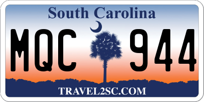 SC license plate MQC944