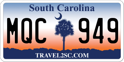 SC license plate MQC949