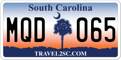 SC license plate MQD065