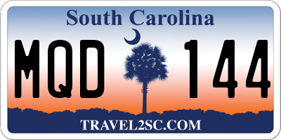 SC license plate MQD144