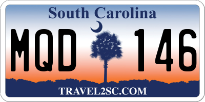 SC license plate MQD146