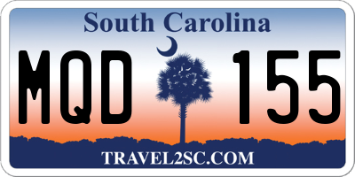 SC license plate MQD155