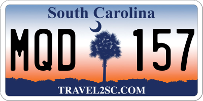 SC license plate MQD157