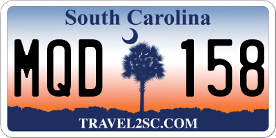 SC license plate MQD158