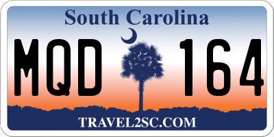 SC license plate MQD164