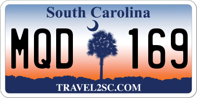 SC license plate MQD169