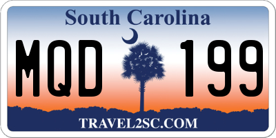 SC license plate MQD199