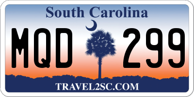 SC license plate MQD299