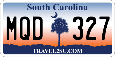 SC license plate MQD327
