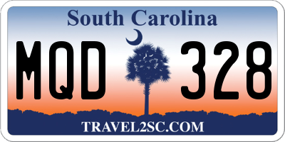 SC license plate MQD328