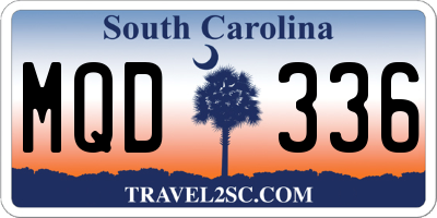 SC license plate MQD336
