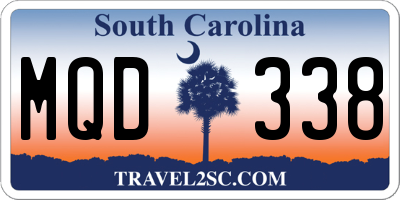 SC license plate MQD338
