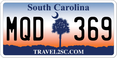 SC license plate MQD369