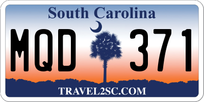 SC license plate MQD371
