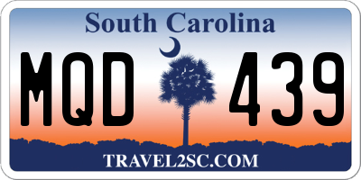 SC license plate MQD439