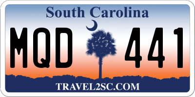 SC license plate MQD441