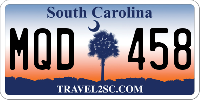 SC license plate MQD458