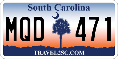 SC license plate MQD471