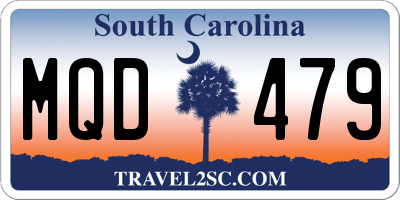 SC license plate MQD479