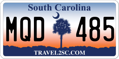 SC license plate MQD485