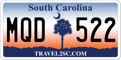 SC license plate MQD522