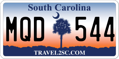 SC license plate MQD544