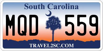 SC license plate MQD559