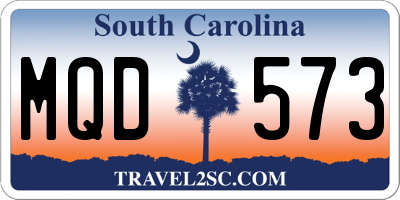SC license plate MQD573