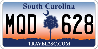 SC license plate MQD628