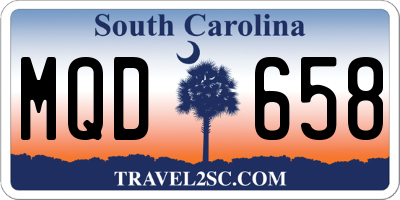 SC license plate MQD658