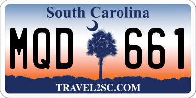 SC license plate MQD661